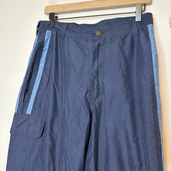 Vintage Maui & Sons‎ Convertible Pants 30x32 Blue Lined Surfer Skater Snowboard - Picture 2 of 13